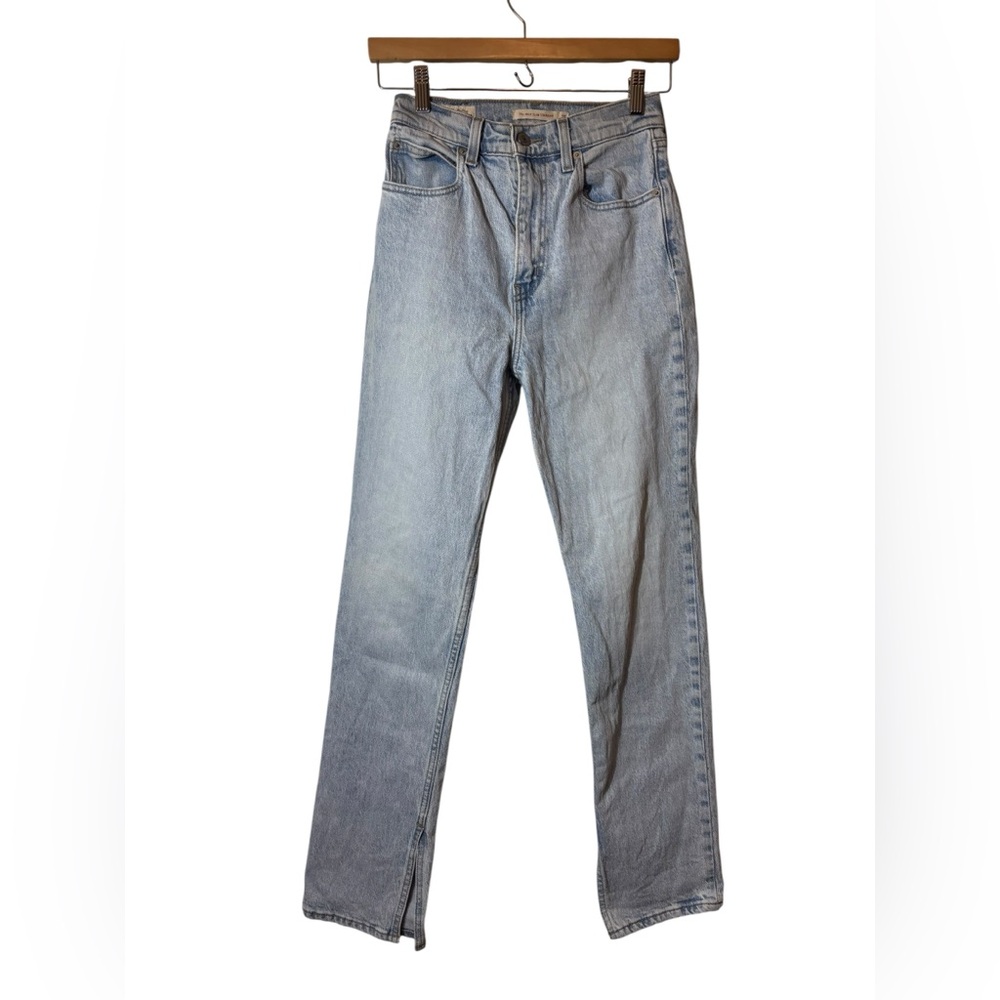 LEVI’S | 70s high slim straight denim blue jeans 25